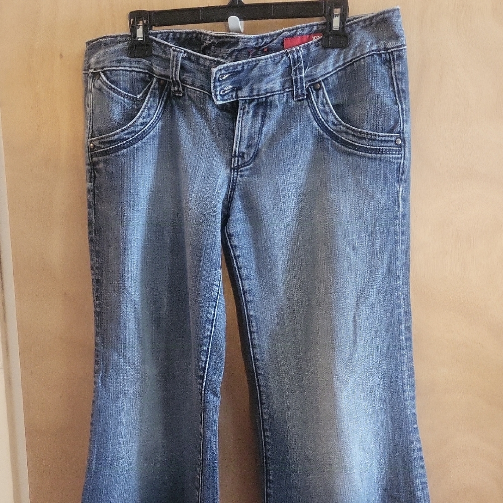 X2 Women's Flare Jeans in Denim Blue